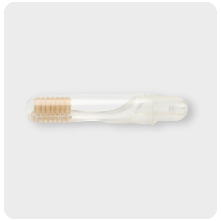 Smart portable miswak brush