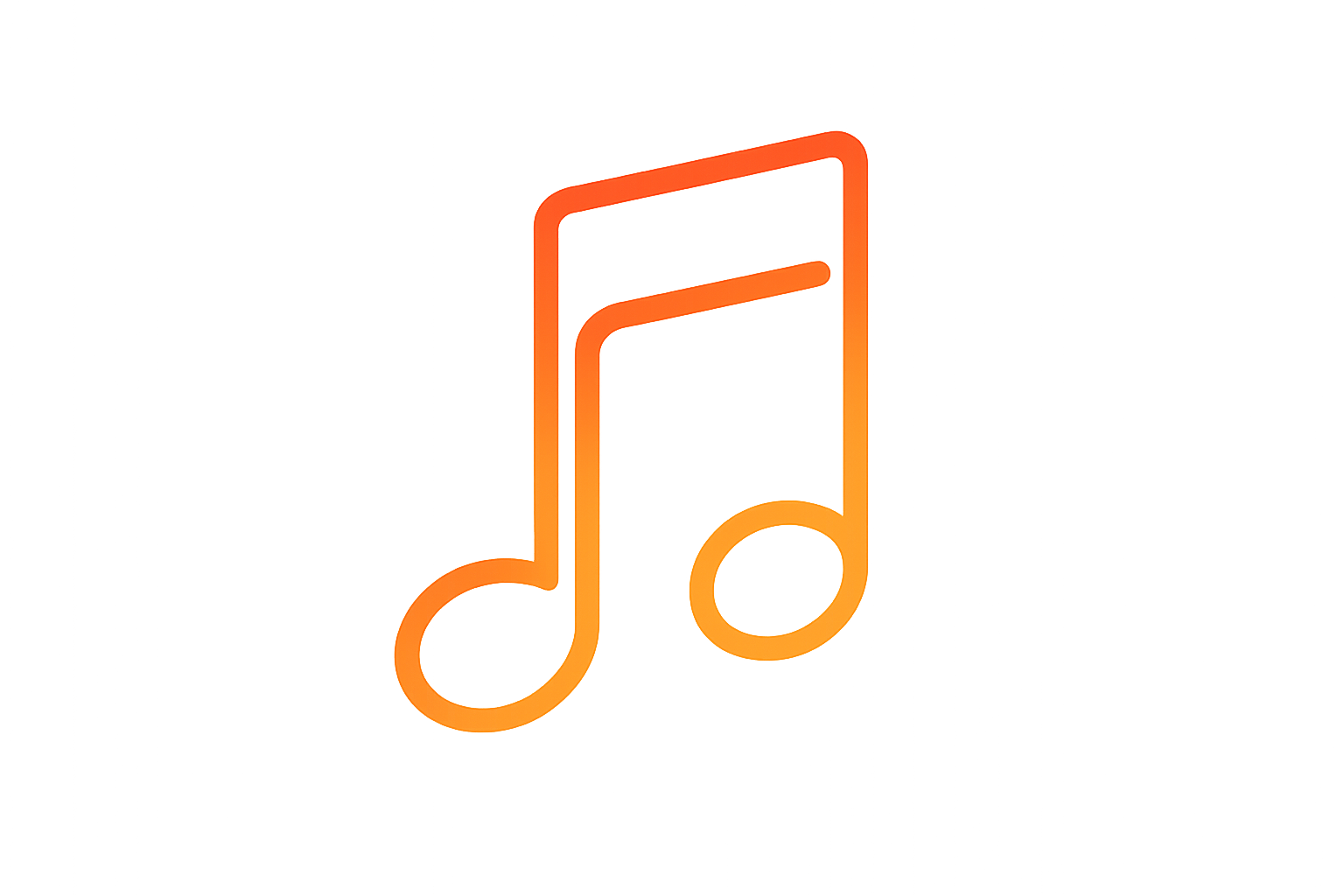 Red To Yellow Gradient Outline